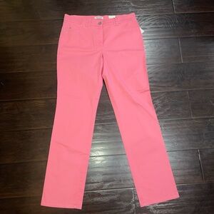 Gerry Weber Edition Romy Pink stretch Women Jeans Size 12 Straight leg Preppy